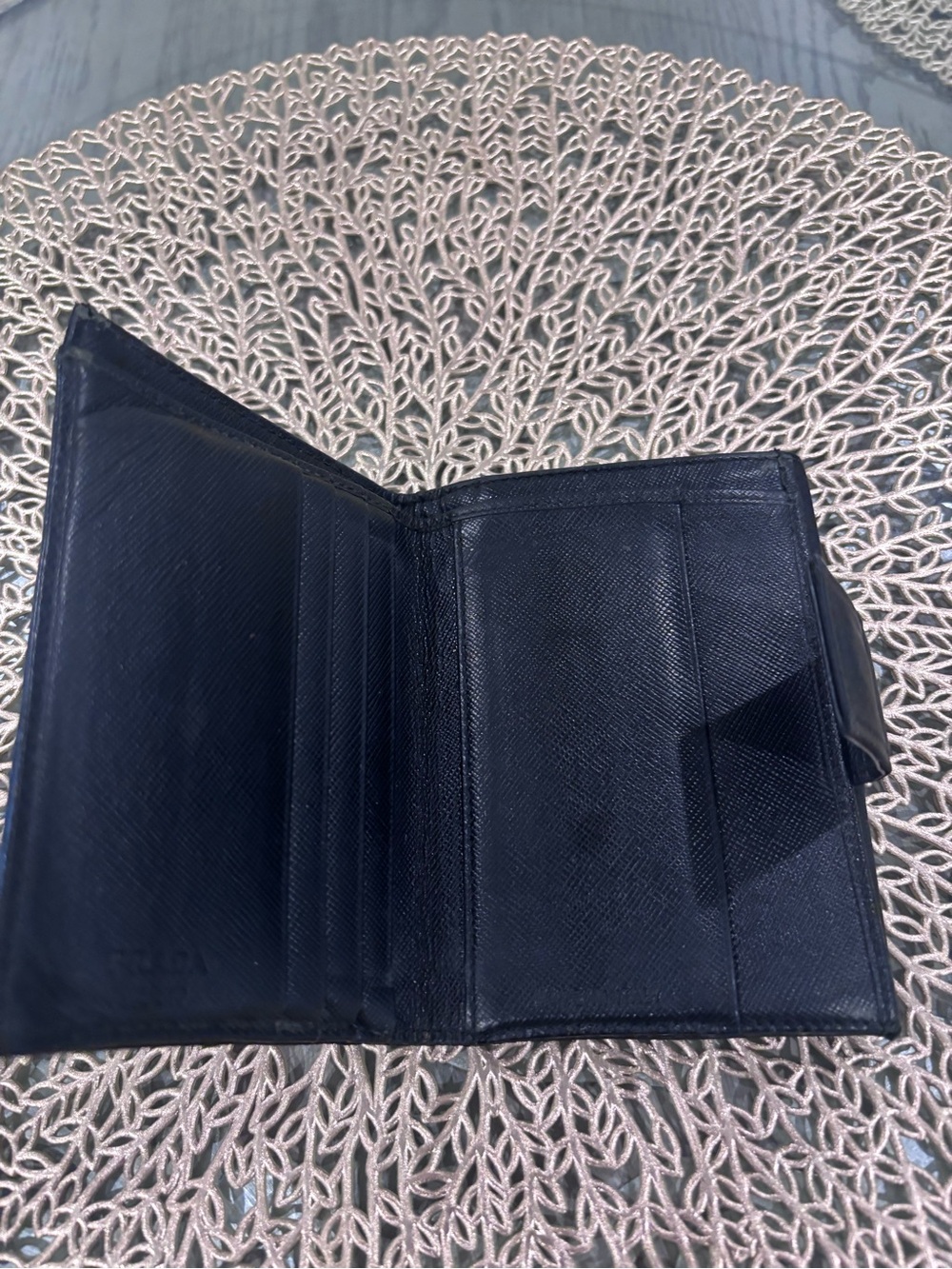 Prada Black Nylon Triangular Logo Wallet - Picture 4 of 9